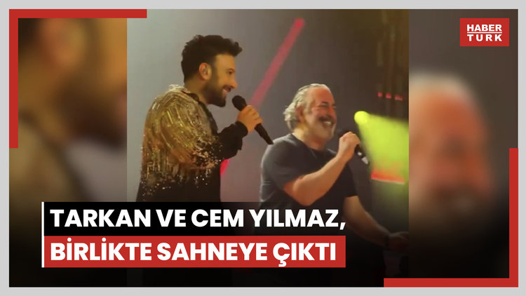 Tarkan ve Cem Yılmaz, birlikte sahneye çıktı