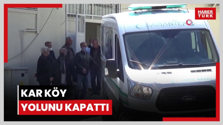 Kar köy yolunu kapattı, sınır protokolüyle Gürcistan üzerinden hastaneye ulaştırıldı