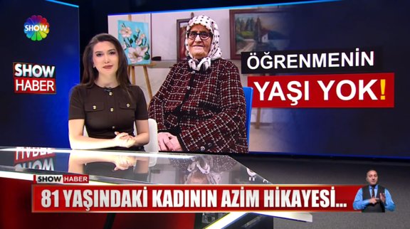 81 yaşındaki kadının azim hikayesi!