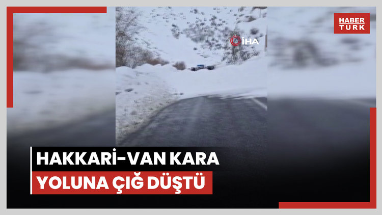 Hakkari-Van kara yoluna çığ düştü