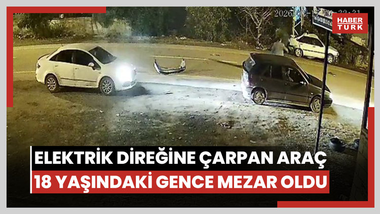 Elektrik direğine çarpan TOFAŞ 18 yaşındaki gence mezar oldu: Feci kaza kamerada