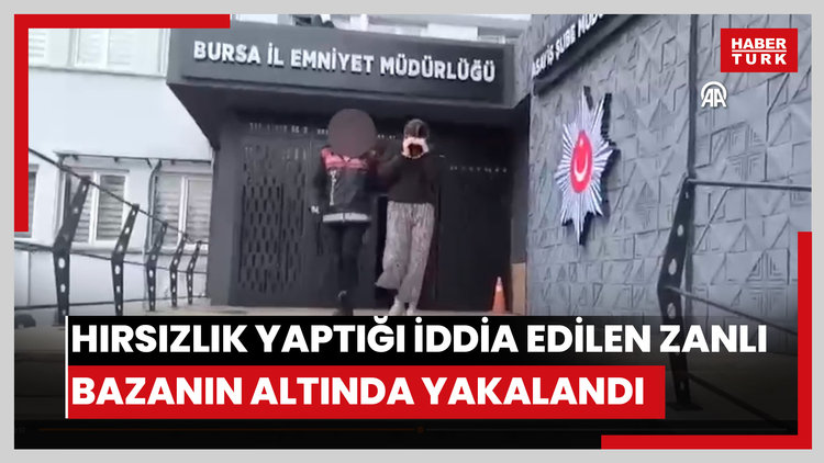 Hırsızlık yaptığı iddia edilen zanlı İstanbulda bazanın altında yakalandı