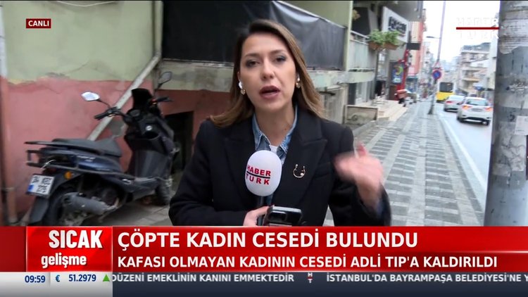 Çöp konteynerinde kadın cesedi