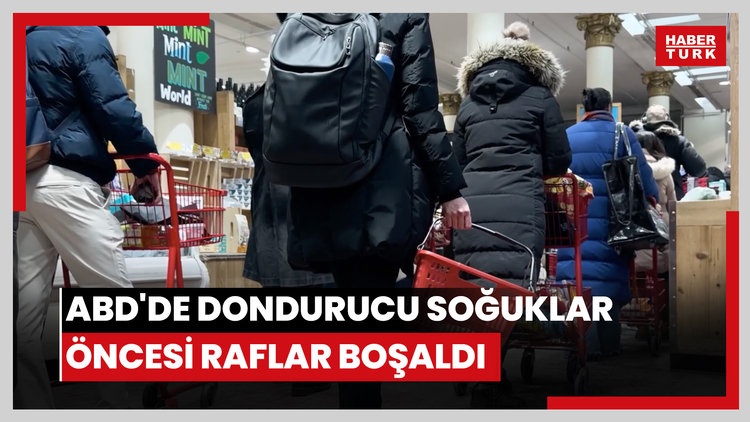 ABD'yi etkisi altına alacak dondurucu soğuklar öncesi raflar boşaldı
