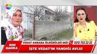 İşte Vedat'ın yandığı avlu!