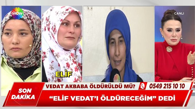 Elif, Vedat'ı öldüreceğini söylemiş!