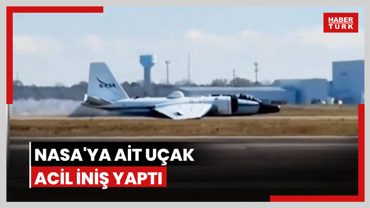 NASA'ya ait uçak acil iniş yaptı