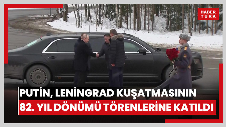 Putin, Leningrad kuşatmasının 82. yıl dönümü törenlerine katıldı