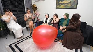 Gelinler heyecan dolu anlar yaşadı.