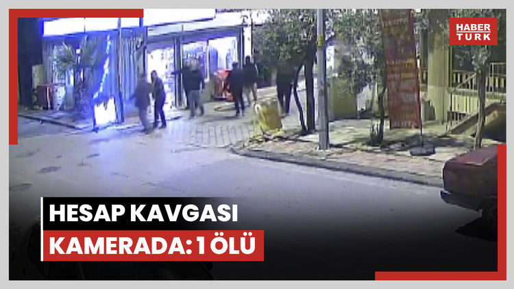 Denizli'de hesap kavgası kamerada: 1 ölü