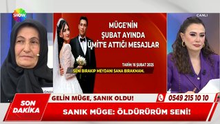 İşte Müge'nin tehdit mesajları!