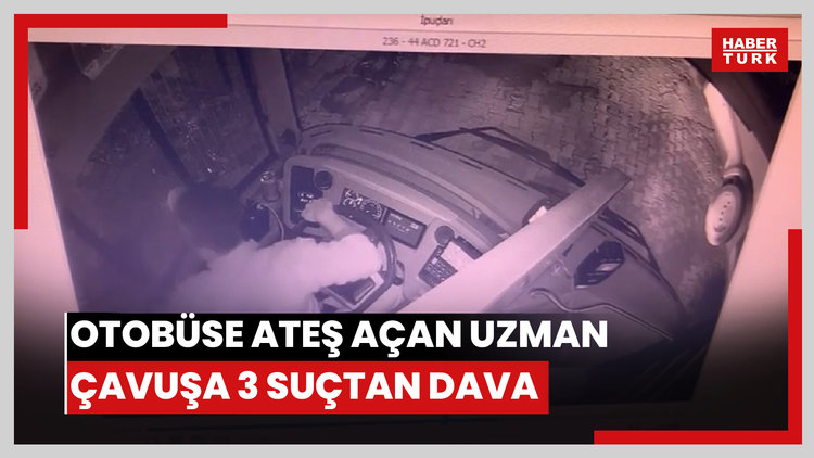 Belediye otobüsüne ateş açan uzman çavuşa 3 suçtan dava!