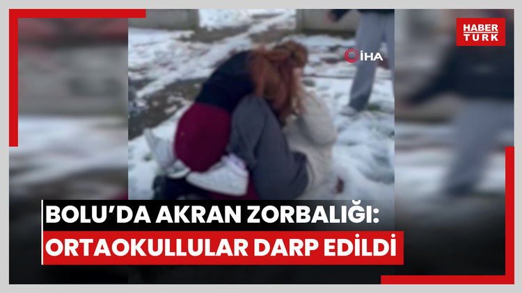 Bolu'da akran zorbalığı kamerada: Ortaokul öğrencilerinin önünü kestiler, darp ettiler