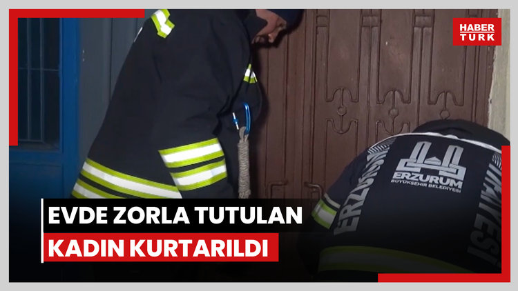 Evde zorla tutulan kadın kurtarıldı