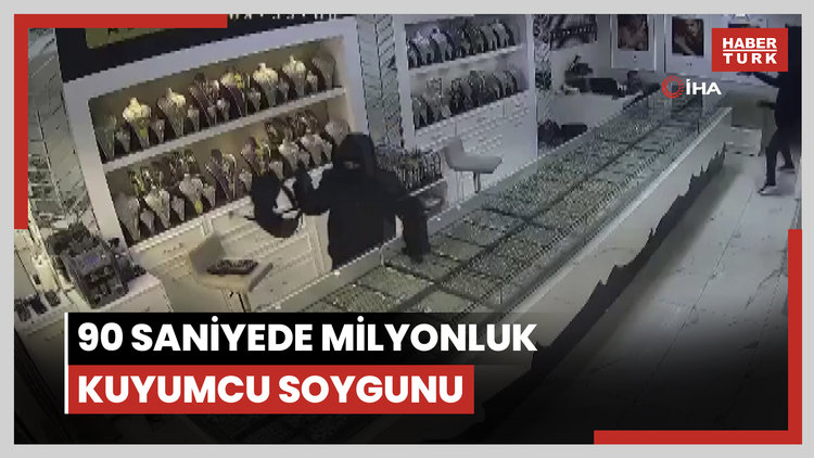 Batman'da 90 saniyede milyonluk kuyumcu soygunu kamerada