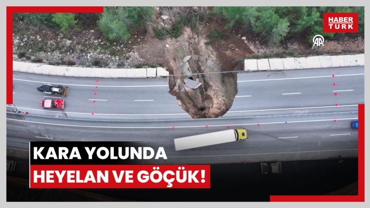 ANTALYA - Kumluca-Kemer kara yolu göçük ve heyelan nedeniyle kısmen ulaşıma kapatıldı
