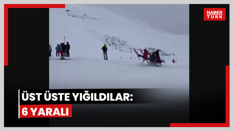 Üst üste yığıldılar: 6 yaralı