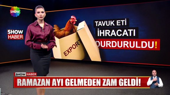 Tavuk eti ihracatı durduruldu!
