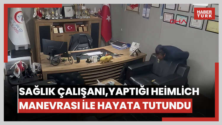 Sağlık çalışanı, kendi kendine yaptığı Heimlich manevrası ile hayata tutundu