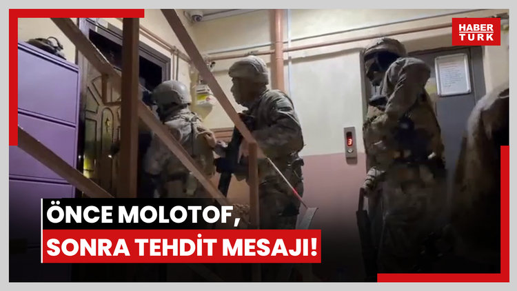 Önce molotof, sonra tehdit mesajı!