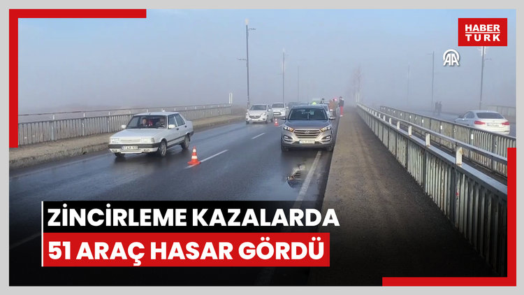 SİVAS - Sivasta buzlanma nedeniyle meydana gelen zincirleme kazalarda 51 araç hasar gördü