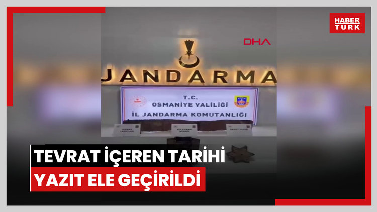 Osmaniye'de Süleyman mührü ve Tevrat içeren tarihi yazıt ele geçirildi