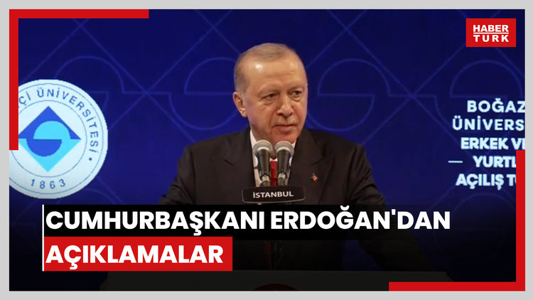 Cumhurbaşkanı Erdoğan'dan açıklamalar