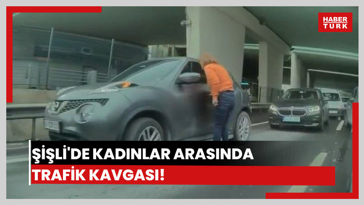 Şişli'de trafikte tartıştığı aracın camını yumruklayıp aynasını kırdı