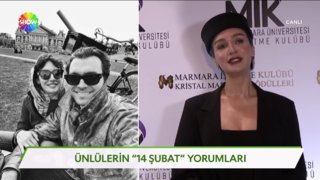 Ünlü isimler Sevgililer Günü'nü değerlendirdi...