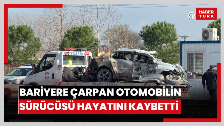 Sakaryada otoyol gişelerindeki bariyere çarpan otomobilin sürücüsü öldü