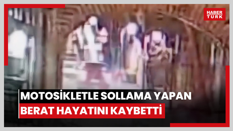 Beşiktaş'ta motosikletle sollama yapan 22 yaşındaki Berat hayatını kaybetti; kaza anı kamerada
