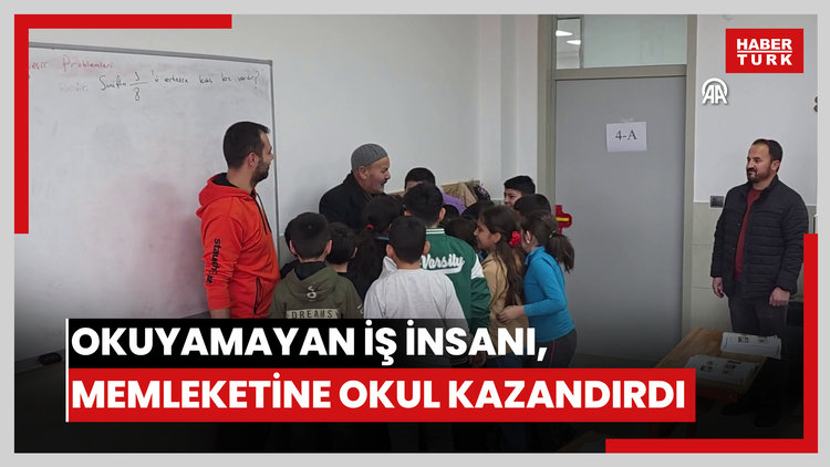 Okula gidememenin üzüntüsünü yaşayan iş insanı, memleketine eğitim kurumu kazandırdı