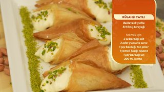 Şükran Kaymak, külahlı tatlı yapımının püf noktalarını anlattı.