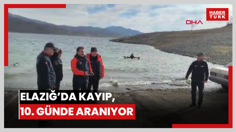 Elazığ'daki kayıp kişi, 10'uncu günde 192 kilometrelik alanda aranıyor