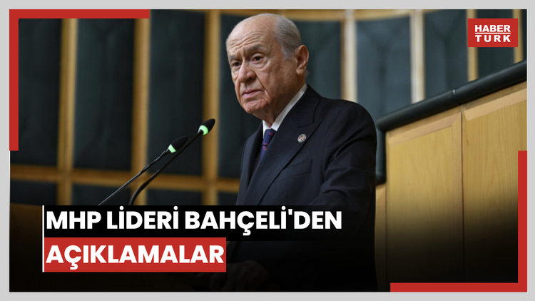 MHP lideri Devlet Bahçeli, partisinin TBMM Grup Toplantısı'nda açıklamalarda bulunuyor