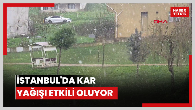 İstanbul'da kar yağışı etkili oluyor