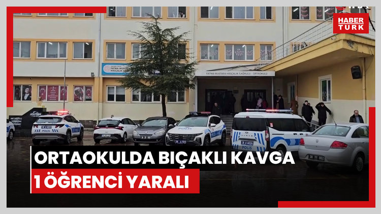 Ortaokulda bıçaklı kavga: 1 öğrenci yaralı
