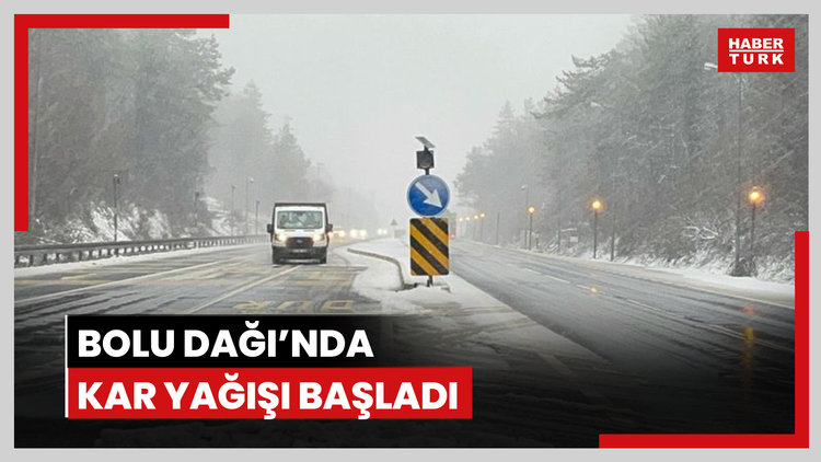Bolu Dağı'nda kar yağışı başladı