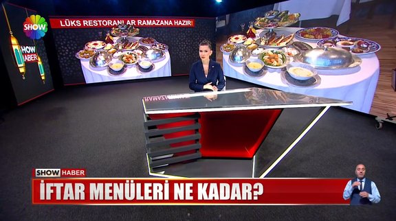 İftar menüleri ne kadar?