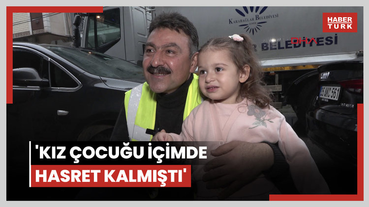 Çöp kamyonu şoförü ile 3 yaşındaki Ayşe arasında 'pencere' bağı