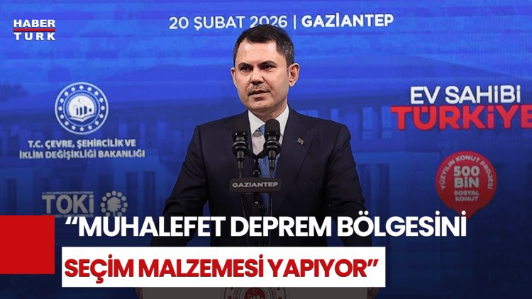 Bakan Murat Kurum'dan CHP'li Belediyelere Eleştiri