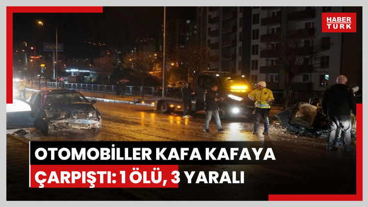 Gümüşhane'de otomobiller kafa kafaya çarpıştı: 1 ölü, 3 yaralı