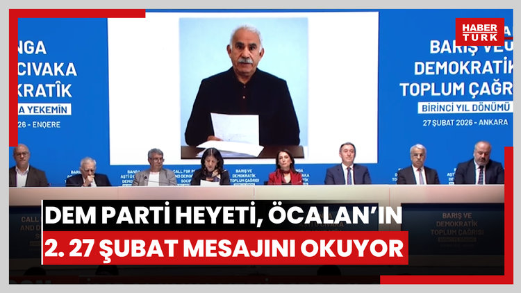 DEM Parti heyeti, Öcalan'ın ikinci 27 Şubat mesajını okudu