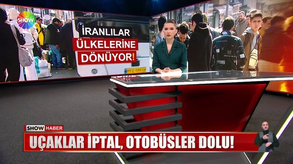 İranlılar ülkelerine otobüsle dönüyor!
