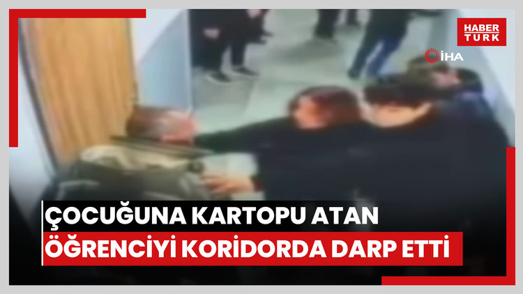 Van'da okulda dehşet: Çocuğuna kartopu atan öğrenciyi koridorda darp etti