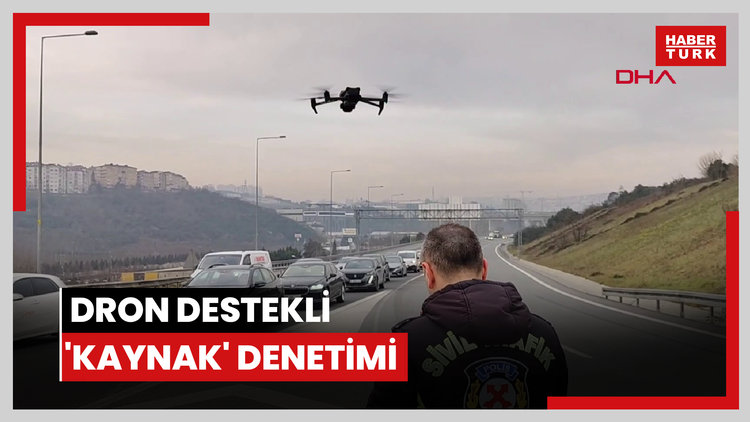 Eyüpsultan'da dron destekli 'kaynak' denetimi