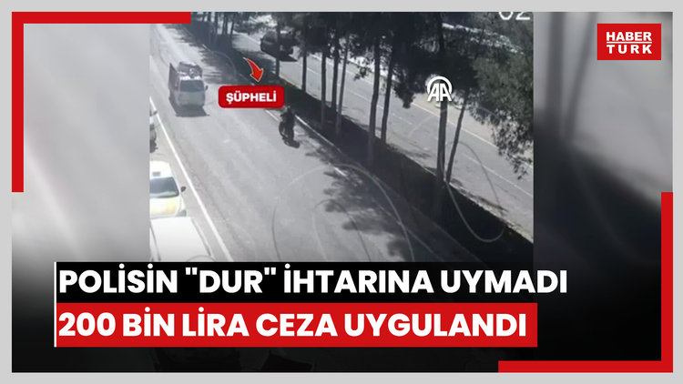 Diyarbakırda polisin "dur" ihtarına uymayan aday sürücüye 200 bin lira ceza uygulandı