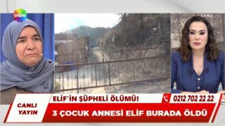 Elif'in öldüğü evden canlı yayın yapıldı. 