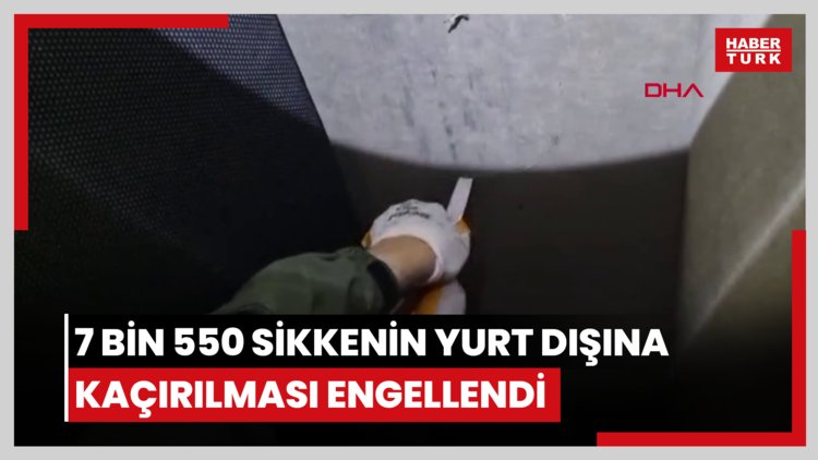 7 bin 550 sikkenin yurt dışına kaçırılması engellendi