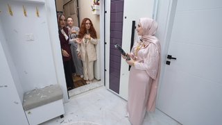 Gelinleri korkutan karşılama!